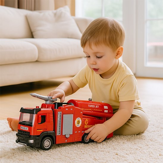 Camion pompier jouet | Réaliste Sons & Lumières - JOUET - PRO