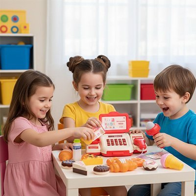 Caisse enregistreuse jouet | Interactive Mathématique - JOUET - PRO