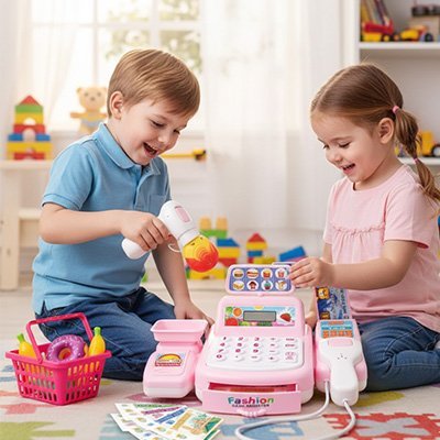 Caisse enregistreuse jouet | Interactive Mathématique - JOUET - PRO