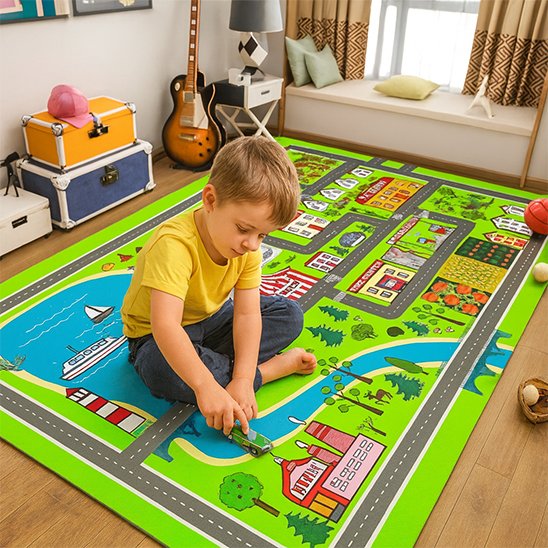 Tapis circuit voiture