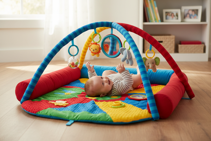 Tapis d'éveil multiactivités avec bébé