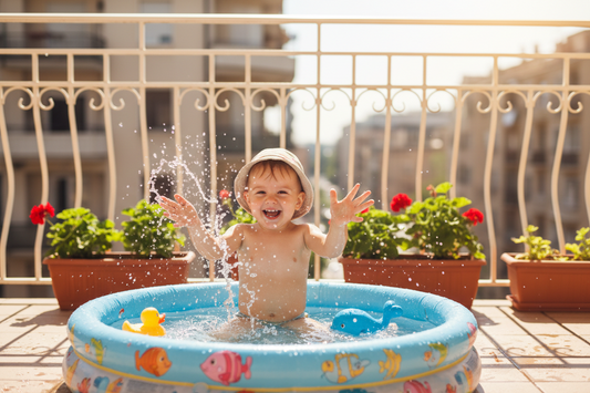 Pataugeoire Gonflable Bébé - Piscine Sécurisée 1-4 Ans